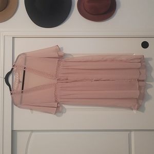 Blush Pink Sheer Cover Up